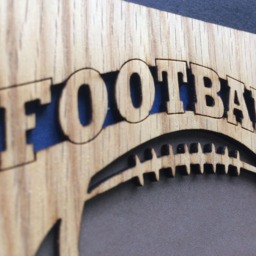 Football Picture Frame -8x10 Holds 5x7 & 3x4 Photos - Award Gifts For Coach Parent Player Awards Quarterback - thumbnail 3