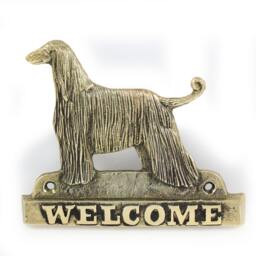 Afghan Hound, Dog Welcome, Hanging Decoration, Limited Edition, Artdog - thumbnail 2