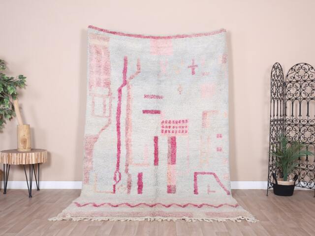 Authentic Boujaad Rug, Soft Moroccan Rug 5x9 Ft - image 1