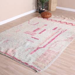 Authentic Boujaad Rug, Soft Moroccan Rug 5x9 Ft - thumbnail 3
