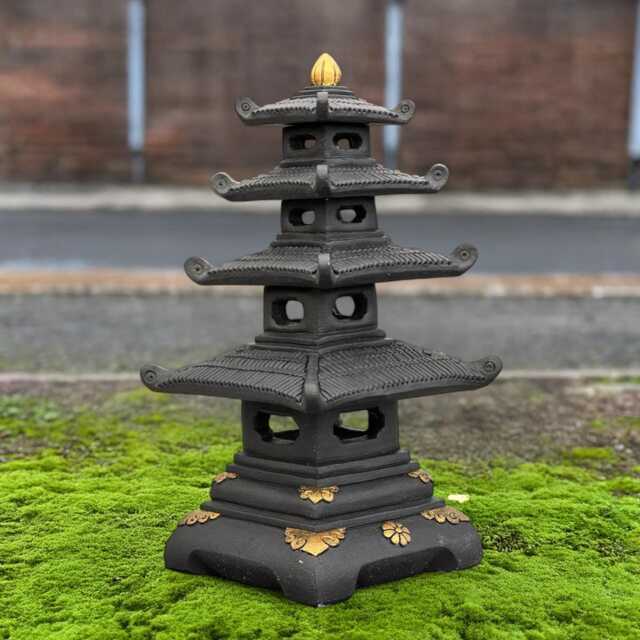 Large Pagoda Figurine Concrete Lantern Sculpture Stone Oriental Garden Decor Outdoor Yard Ornament Handmade Statue Cement Art - image 1