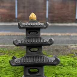 Large Pagoda Figurine Concrete Lantern Sculpture Stone Oriental Garden Decor Outdoor Yard Ornament Handmade Statue Cement Art - thumbnail 4