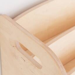 Wooden Montessori Bookshelf Front Facing Kid's Book & Toy Storage - thumbnail 3