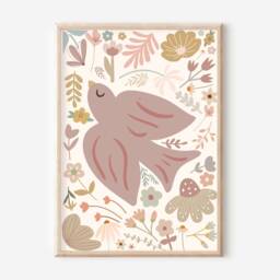 Set Of 3 Personalised Fairy & Wildflower Prints. Perfect For A Girls Room, Nursery Or Playroom - Prints Only - thumbnail 3