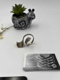 Spoon Business Card Holder Or Smart Phone Style 006 Vintage Reclaimed Silverware - thumbnail 1