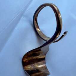 Spoon Business Card Holder Or Smart Phone Style 006 Vintage Reclaimed Silverware - thumbnail 4