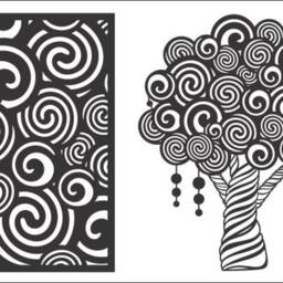 Wall Decor, Room Divider, Privacy Screen, Stencil, Laser, Cnc, Plasma, Cricut, Cutting File Cdr, Svg, Dxf, Ai, Eps, Jpg - thumbnail 3