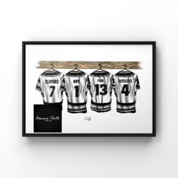 Custom Hull Rugby League Dressing Room Print Hand Illustrated Design - thumbnail 2