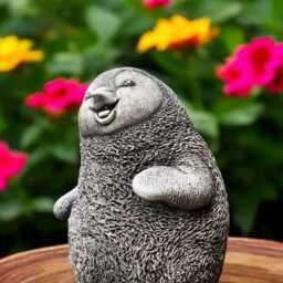 Concrete Penguin Statue Outdoor Garden Sculpture Cement Bird Figurine Animal Yard Ornament Stone Patio Decoration Penguin Lover Gift - thumbnail 3