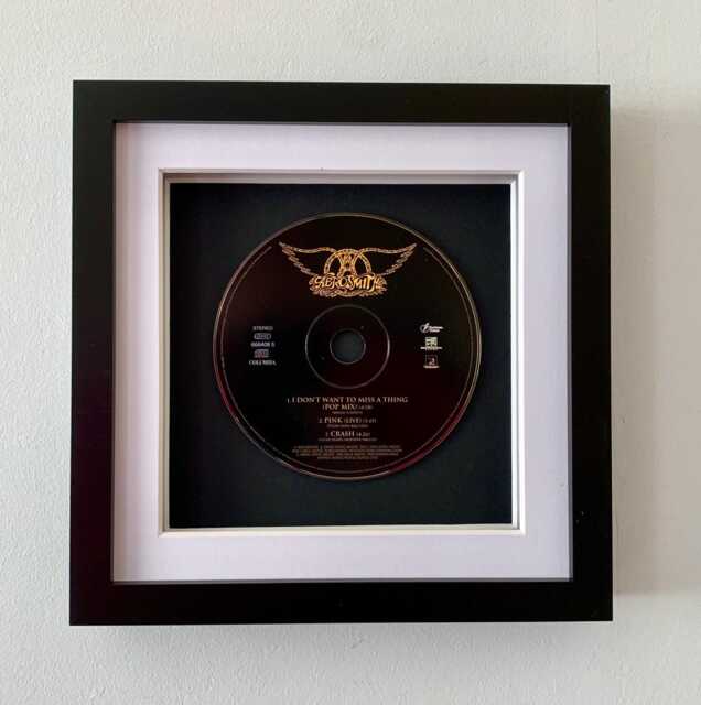 Aerosmith - I Don't Want To Miss A Thing Framed Cd Single Music Wall Art Gift - image 1