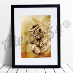 Piston Poster, Home Wall Decoration, Birthday Gift For A Biker Friend - thumbnail 2