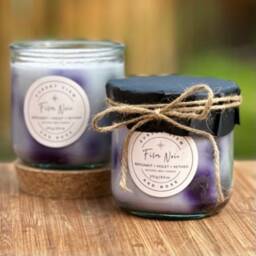 Bergamot, Violet, & Vetiver Scented Soy Candles - thumbnail 3