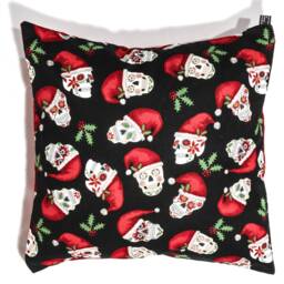 Christmas Cushion Covers Perfect For Your Festive Holiday Celebrations. We Have A Fun Skull Santa & Traditional Holly & Berry Designs - thumbnail 2