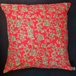 Christmas Cushion Covers Perfect For Your Festive Holiday Celebrations. We Have A Fun Skull Santa & Traditional Holly & Berry Designs - thumbnail 3