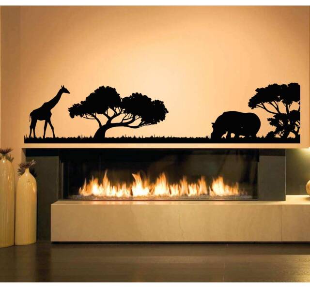 African Animals Wall Decal Safari Home Decor Vinyl Sticker T1397 - image 1