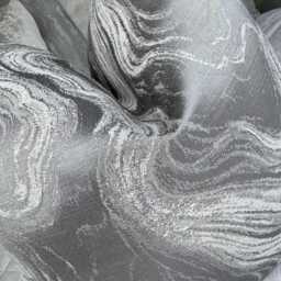 Luxurious Silver Grey Cushion Cover With Marble Design, Throw Pillow For Sofa Or Bed - Designer Alexis Fabric - thumbnail 4