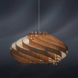 Birch Plywood Chandelier Large Circus 750, Scandinavian Style