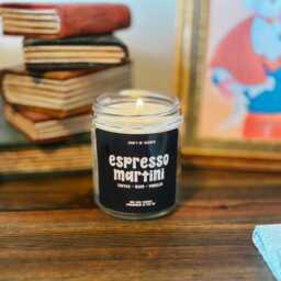 Espresso Martini Scented Soy Candle Hand-Poured 8Oz Glass Jar/Drink Inspired Candles Bakery