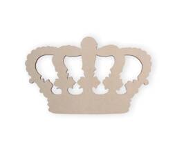 Unfinished Wooden Crown Cutout Diy Wall Decor, Craft Shape - thumbnail 1