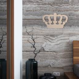 Unfinished Wooden Crown Cutout Diy Wall Decor, Craft Shape - thumbnail 4