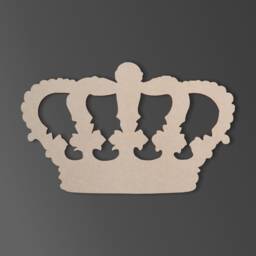 Unfinished Wooden Crown Cutout Diy Wall Decor, Craft Shape - thumbnail 2