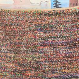 Moroccan Rug , Beni Mrirt Rug, Premium Quality Modern Artwork, Handwoven Large Shaggy - thumbnail 2