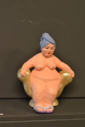 Bubba's Bath Sculpture Papier-Mache Doll 20x17x10 cm Sculpture By Bubba