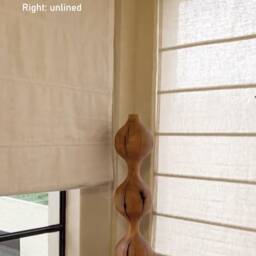 8 Colors , 100% Sheer Linen Cordless Custom Roman Shades , Relaxed Shade , Window Treatment, Blinds - thumbnail 2