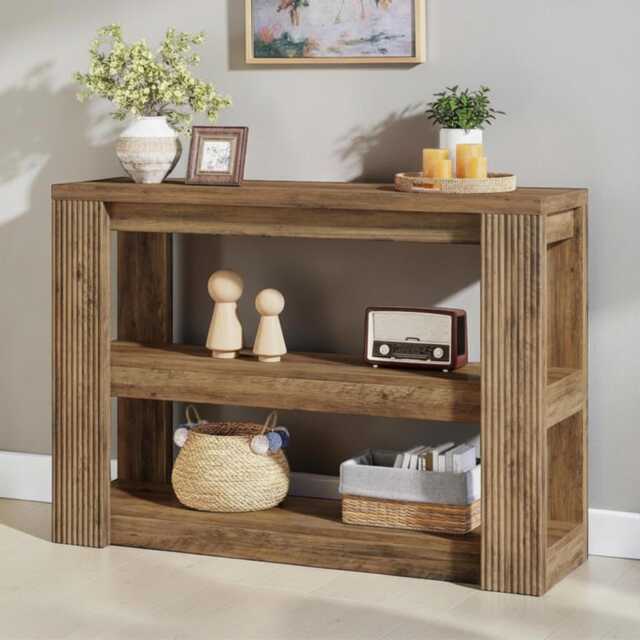 Console Table 3-Tier Farmhouse Narrow Entryway & Sofa Table For Hallway - image 1