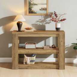 Console Table 3-Tier Farmhouse Narrow Entryway & Sofa Table For Hallway - thumbnail 2