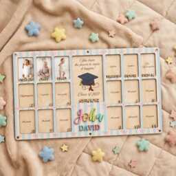 Personalized School Years Photo Frame, Custom Name Picture Pre K To Graduation Frame - thumbnail 2