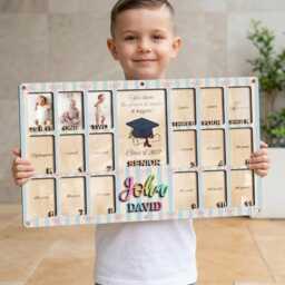 Personalized School Years Photo Frame, Custom Name Picture Pre K To Graduation Frame - thumbnail 3