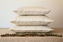 Organic Wool Pillow For Master Bedroom - Handmade Eco-Friendly King Bedding, 1Pc. - Us Duty Paid