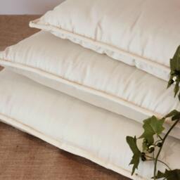 Organic Wool Pillow For Master Bedroom - Handmade Eco-Friendly King Bedding, 1Pc. - Us Duty Paid - thumbnail 2