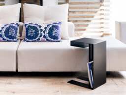 Steel Coffee Table Lin - End Table, Night Stand, Magazine Storage, Shelf For Remotes