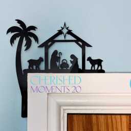 Nativity Scene Ornament, Door Frame Christmas Decoration, Acrylic Decoration For The Home, Family Xmas D??cor - thumbnail 2