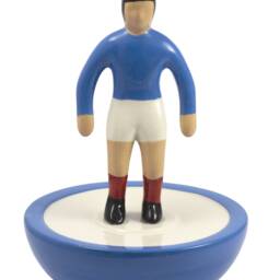 Handmade Ceramic France Soccer Player Statue - Retro Style Decor - 30cm - thumbnail 2