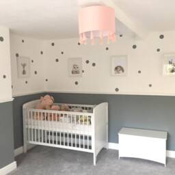 Polka Dot Wall Stickers, Decals, Nursery Kids Room Decor, Nursery Circle Polka Decor - thumbnail 3