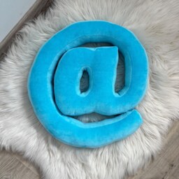 Velour Letter Pillow Multicolored Monogram Initial, Custom Cotton Cushion - thumbnail 3