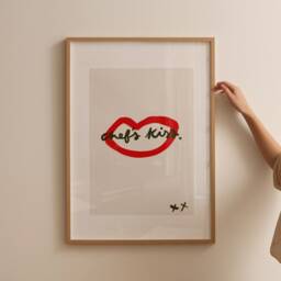 Chef's Kiss Print, Kitchen Wall Art, Art Decor, Poster, Trendy Gallery Unframed - thumbnail 2