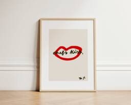 Chef's Kiss Print, Kitchen Wall Art, Art Decor, Poster, Trendy Gallery Unframed - thumbnail 1