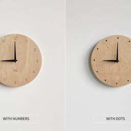 Minimalist Wooden Wall Clock Modern Nursery Decor - thumbnail 3