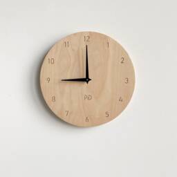 Minimalist Wooden Wall Clock Modern Nursery Decor - thumbnail 2
