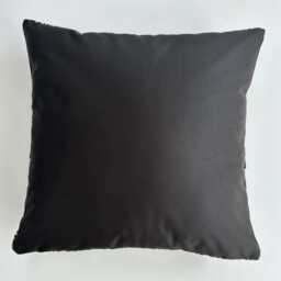 Silk Velvet Cushion Cover, Black Chrysanthemum Cushion, Turkish Jacquard Decorative Pillowcase 16''x16''/40x40 cm - thumbnail 4