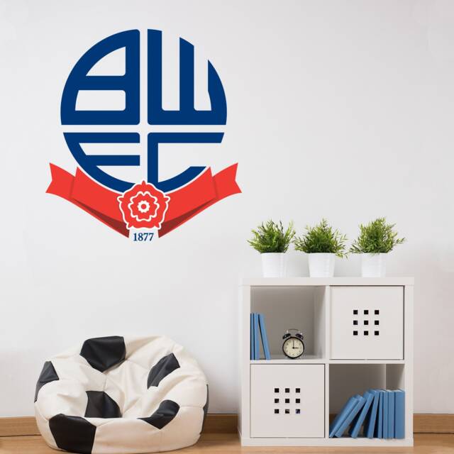 Bolton Wanderers Football Club Official Crest Wall Sticker Decal