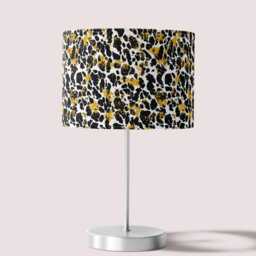 Lampshade Animal Leopard Print Velvet - Black White Gold Drum Lamp Shade 25cm 30cm 35cm 40cm 45cm Table Lamp Shade, Ceiling Pendant - thumbnail 3