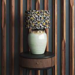 Lampshade Animal Leopard Print Velvet - Black White Gold Drum Lamp Shade 25cm 30cm 35cm 40cm 45cm Table Lamp Shade, Ceiling Pendant - thumbnail 4