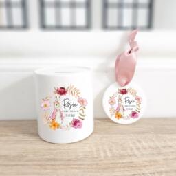 Personalised Gifts For Christening, Cushion, Ceramic Money Box, Teddy Bear, Baptism Gifts, Baby Girl Kids - thumbnail 3