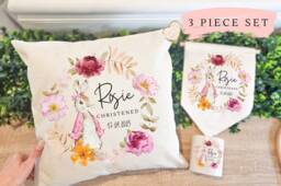Personalised Gifts For Christening, Cushion, Ceramic Money Box, Teddy Bear, Baptism Gifts, Baby Girl Kids