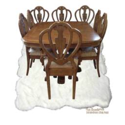Shaggy Faux Sheepskin Rug - Thick Plush Pelt, Handmade in Usa - thumbnail 3